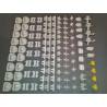 kompl. Klammersatz / Clips W201 190E/D Sacco Beplankung