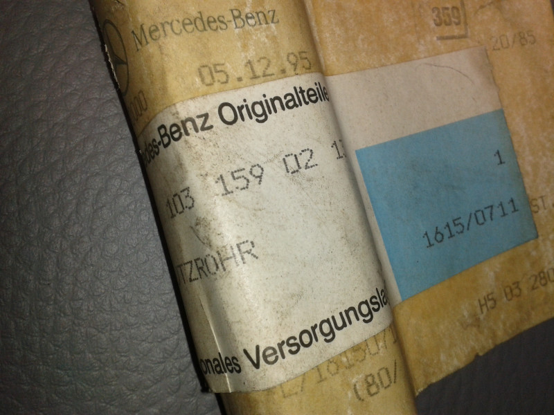 Schutzrohr Unterteil für Motorleitungssatz M103 A1031590213