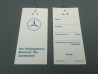 20x Classic Ölzettel / Bremsflüssigkeitszettel / Aufkleber W123 W126 W201 W124 R129