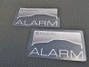 2 ALARM Aufkleber für Seitenscheibe EDW Diebstahlschutz