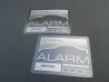 2 ALARM / CODE Aufkleber für Seitenscheibe EDW Diebstahlschutz