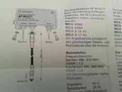 Hirschmann Antennen-Anpaßgerät / Antennenweiche AP 9012/11