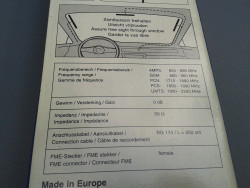 Hirschmann Antenne / Scheibenantenne MCA1890 602 335-001