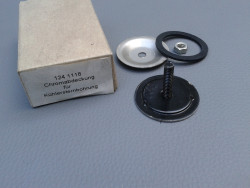Chromabdeckung statt Stern für Kühlergrill W124 Mopf 0/1 Schätz 1241118