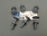 6x Spreizniet blaugrau NG Vario Unimog MB-trac A3819900392 5B22