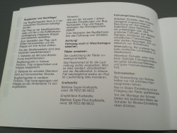 Zusatzanleitung W201 190E 2.5-16 EVOLUTION EVO 1