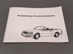Zusatzanleitung W124 Cabrio, schwedisch