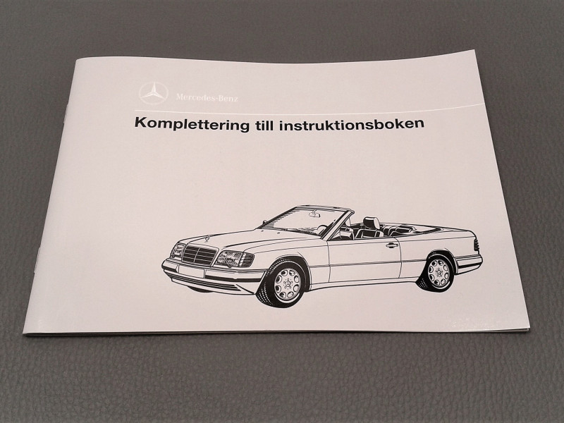Zusatzanleitung W124 Cabrio, schwedisch