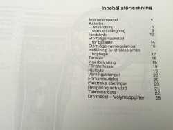 Zusatzanleitung W124 Cabrio, schwedisch