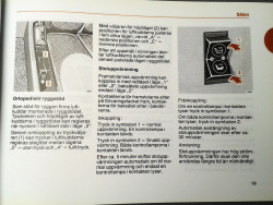 Betriebsanleitung / Instruktionsbok W126 280 380 500 SE SEL SEC, schwedisch