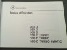 Betriebsanleitung / Notice d`Entretien W124 200D 250D 300D Turbo 4matic, französisch