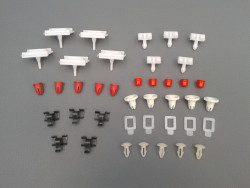 40 Clips Sacco Beplankung / Schweller W126 SE SEL SEC 2. Serie