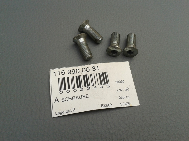 6x Schraube für Schließöse R107 W116 W123 W126 A1169900031