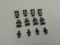 12x Spreizniet / Spreizdübel Verkleidung Kofferraum W124 C124 A1249900092 A1249900792