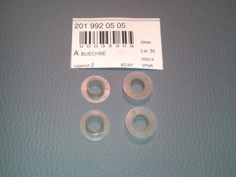 4x Buchse für Scharnierhebel an Motorhaube W201 A2019920505