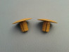 2x Stopfen / Abdeckkappe 35mm dattel safran R107 W116 W126 W123 W201 W124