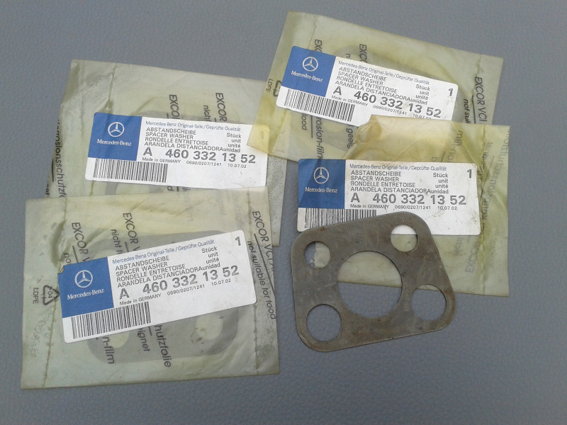 4x Abstandsscheibe Vorderachse 0,4mm G-Modell W460 W461 A4603321352