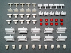 60 Clips Sacco Beplankung / Schweller W126 SE SEL SEC 2. Serie