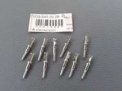 10x Pin / Kontaktstift / Lötkontakt für Steckergehäuse, RK2.5, A0335452028