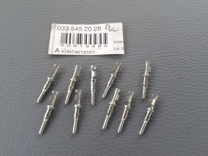 10x Pin / Kontaktstift / Lötkontakt für Steckergehäuse, RK2.5, A0335452028