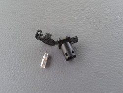 Stecker + Pin, 1-polig, Temperaturfühler M104 M111 M119, A0195455428