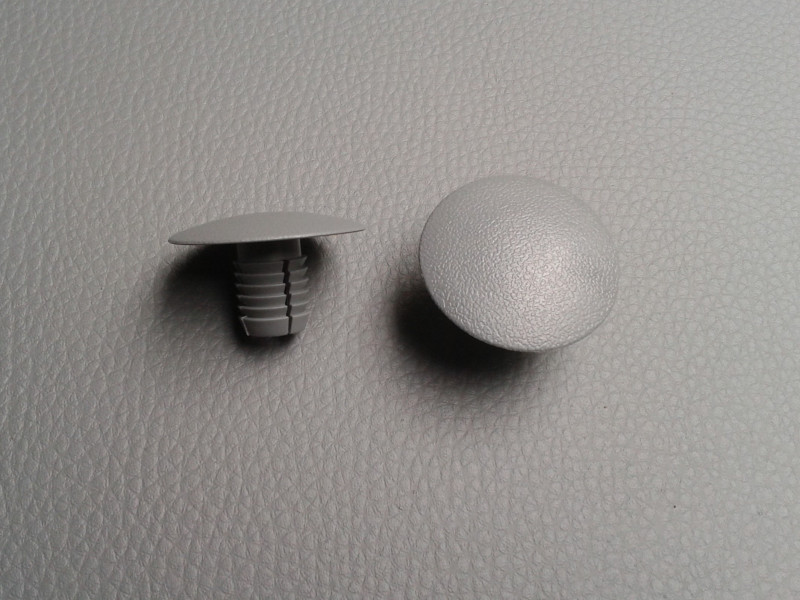 2x Stopfen / Abdeckkappe 35mm grau R107 W116 W126 W123 W201 W124