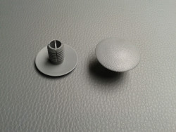 2x Stopfen / Abdeckkappe 35mm grau R107 W116 W126 W123 W201 W124