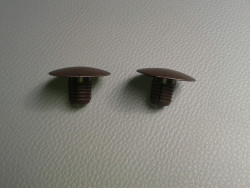 2x Stopfen / Abdeckkappe 35mm braun brasil R107 W116 W126 W123 W201 W124