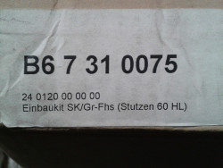Einbaukit Standheizung SK B67310075 A0008300943